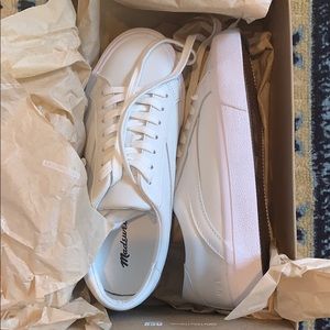 Madewell White Sidewalk Sneakers